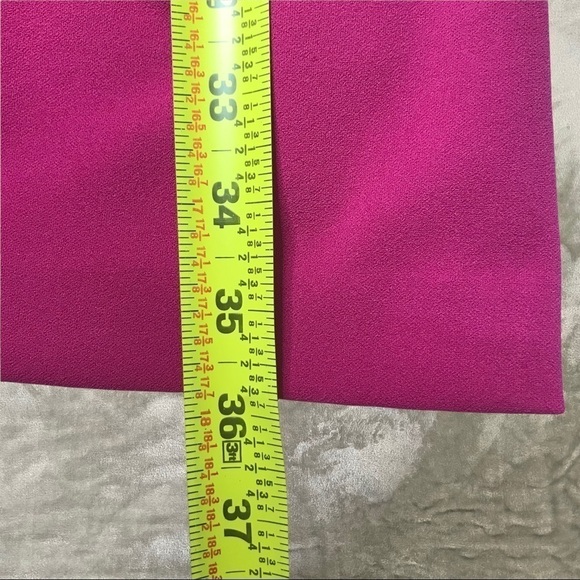 Betsey Johnson Pink Short Sleeve Zip Up V Neck Sheath Cocktail Dress Size 10 NWT - Picture 9 of 11